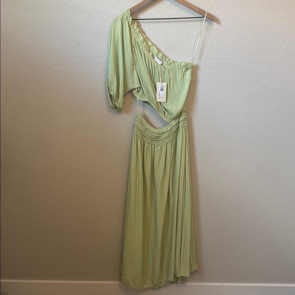 NWT Ramy Brook Dina Cut Out Dress Julep Green M - Picture 3 of 5